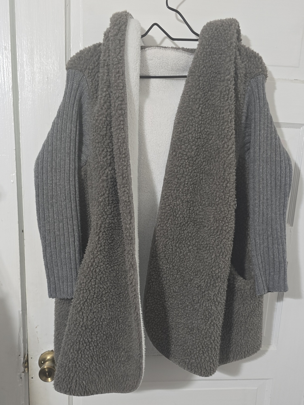 No Boundaries Sherpa Hooded Cardigan